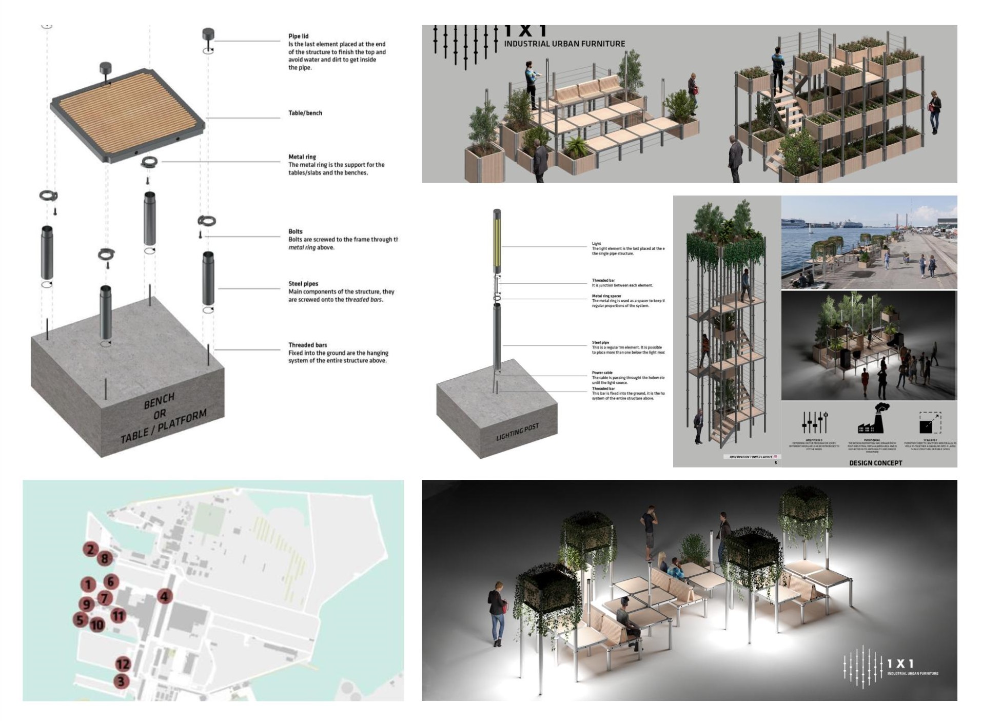 Weaving a connection between city spaces and urban furniture