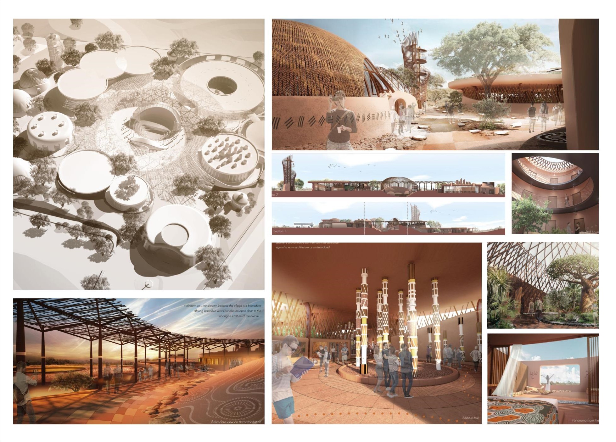 Tourism Village of the Human Evolution | Concept Architecture Results